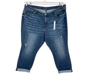 Kut from the Kloth jeans Katy boyfriend denim dark blue size 24W